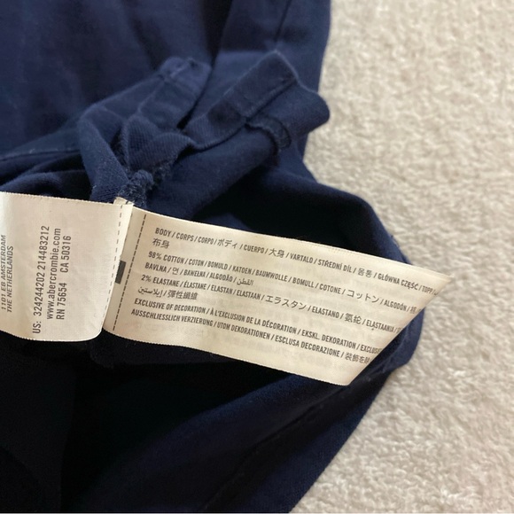 Hollister Mens XS Polo Advanced Stretch Preppy Golf Outdoors Navy Casual Sports - Picture 10 of 12